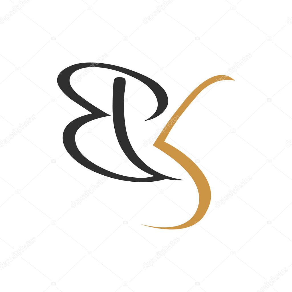 Initial letter bk logo or kb logo vector design template