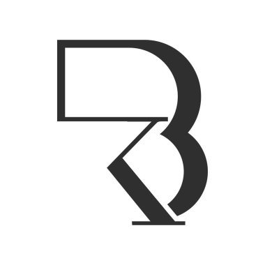 İlk harf bk logosu veya kb logo vektör tasarım şablonu