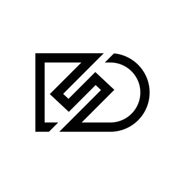 Kreatywny Abstrakcyjny Projekt Logo Litery Projekt Logo Powiązanej Litery — Wektor stockowy