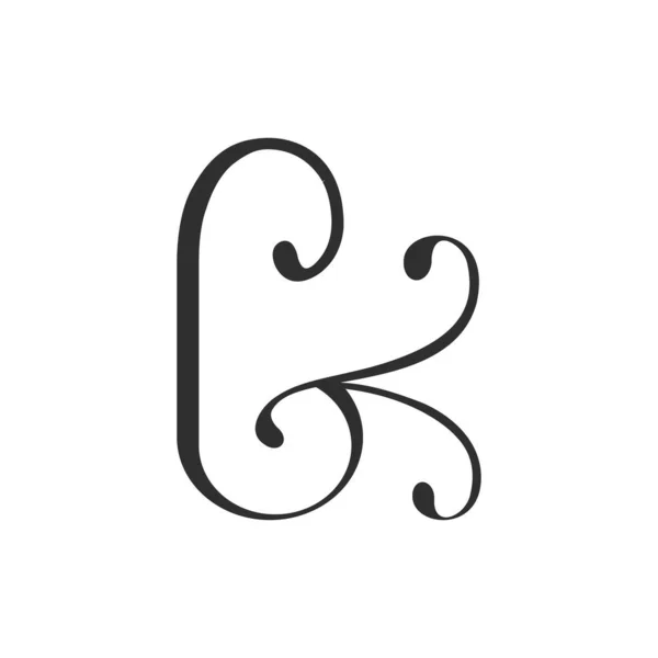 創造的な抽象的な手紙のKbのロゴデザイン リンク文字 Logo Design — ストックベクタ