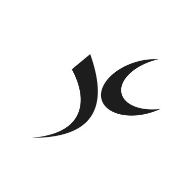 Yaratıcı soyut harf ck logosu tasarımı. Bağlı harf kc logo tasarımı.