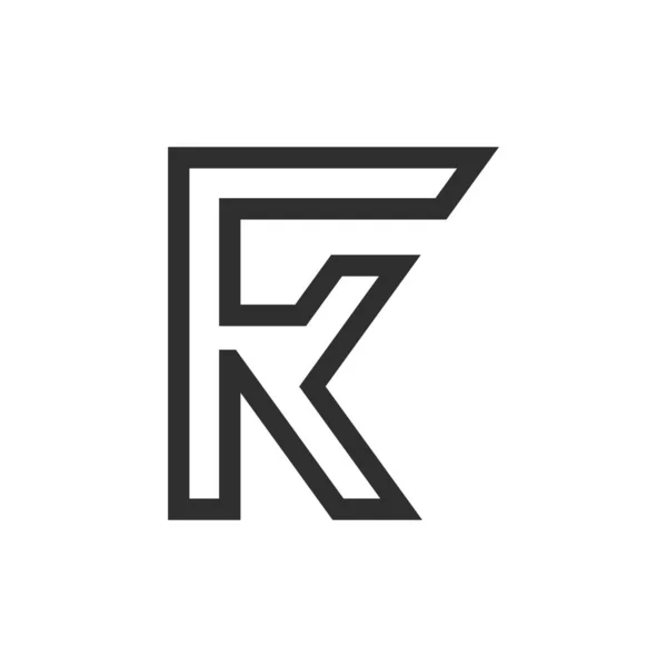 Kreativ Abstrakt Brev Logotyp Design Kopplat Brev Logo Design — Stock vektor
