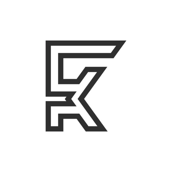 Kreativ Abstrakt Brev Logotyp Design Kopplat Brev Logo Design — Stock vektor