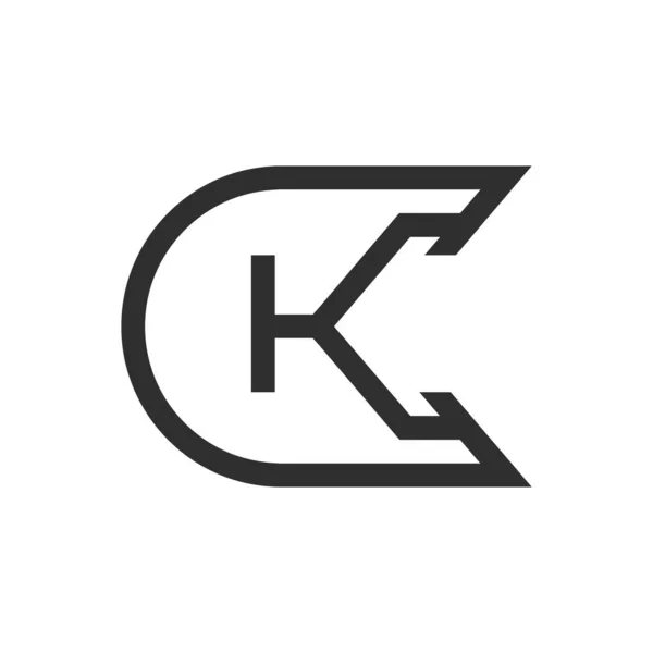 Kreativ Abstrakt Brev Logotyp Design Kopplat Brev Logo Design — Stock vektor