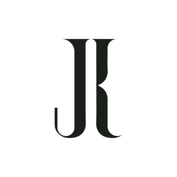 創造的な抽象的な手紙Rjロゴデザイン リンク文字Jrロゴデザイン — ストックベクタ