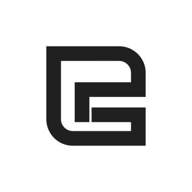 Yaratıcı soyut harf pl logosu tasarımı. Bağlı harf lp logo tasarımı.