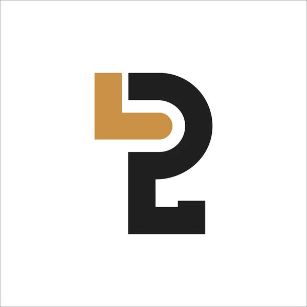 Diseño Creativo Abstracto Del Logotipo Letra Letra Vinculada Logo Design — Vector de stock