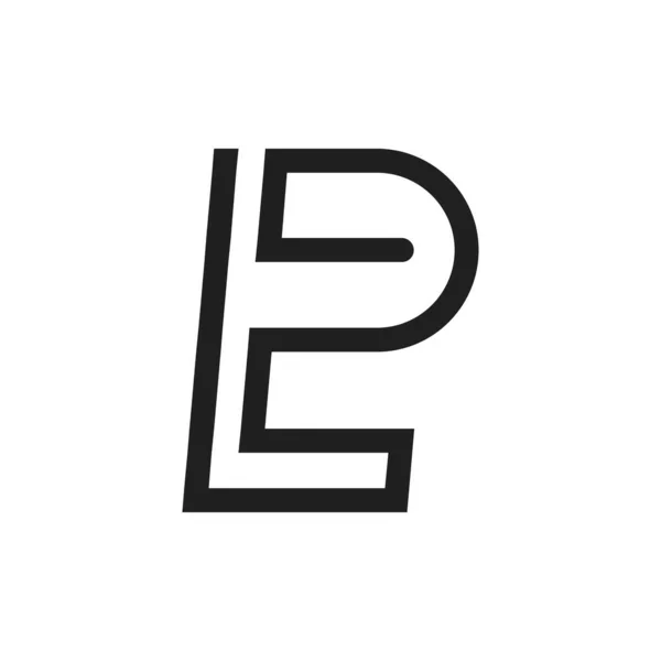 Δημιουργικό Αφηρημένο Σχέδιο Λογότυπου Σχεδιασμός Λογότυπου Συνδεδεμένου Γράμματος — Διανυσματικό Αρχείο