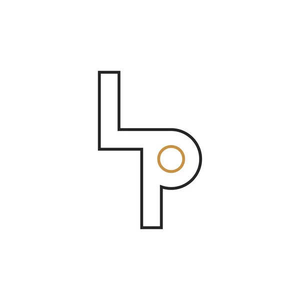 Yaratıcı Soyut Harf Logosu Tasarımı Bağlı Harf Logo Tasarımı — Stok Vektör
