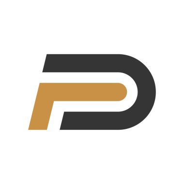 İlk FD harfi logo vektör şablonu tasarımı. Yaratıcı soyut d f logo tasarımı. Bağlı df logo tasarımı.