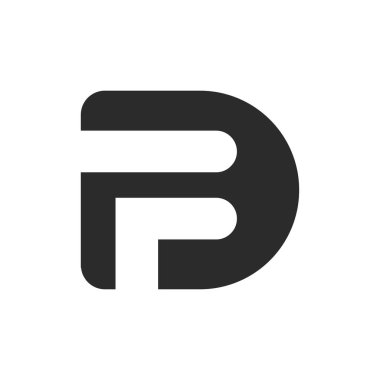 İlk FD harfi logo vektör şablonu tasarımı. Yaratıcı soyut d f logo tasarımı. Bağlı df logo tasarımı.