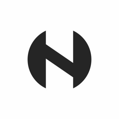 İlk nh harfi logo vektör şablonu tasarımı. Yaratıcı soyut harf John logo tasarımı. Bağlı harf hn logo tasarımı.