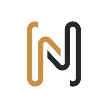 İlk nh harfi logo vektör şablonu tasarımı. Yaratıcı soyut harf John logo tasarımı. Bağlı harf hn logo tasarımı.