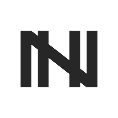 İlk nh harfi logo vektör şablonu tasarımı. Yaratıcı soyut harf John logo tasarımı. Bağlı harf hn logo tasarımı.