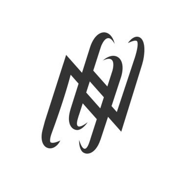 İlk nh harfi logo vektör şablonu tasarımı. Yaratıcı soyut harf John logo tasarımı. Bağlı harf hn logo tasarımı.