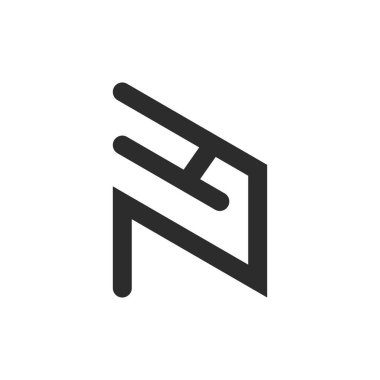 İlk nh harfi logo vektör şablonu tasarımı. Yaratıcı soyut harf John logo tasarımı. Bağlı harf hn logo tasarımı.