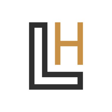 Yaratıcı modern iş tipografi vektör şablonlu ilk HI harf logosu. Yaratıcı soyut harf lh logo tasarımı.