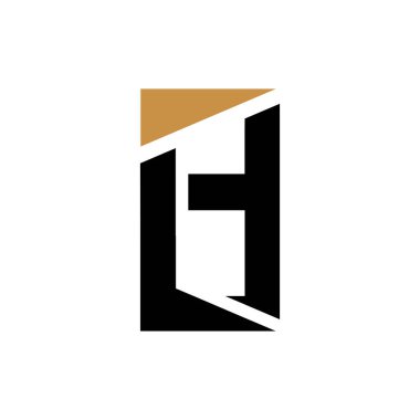 Yaratıcı modern iş tipografi vektör şablonlu ilk HI harf logosu. Yaratıcı soyut harf lh logo tasarımı.