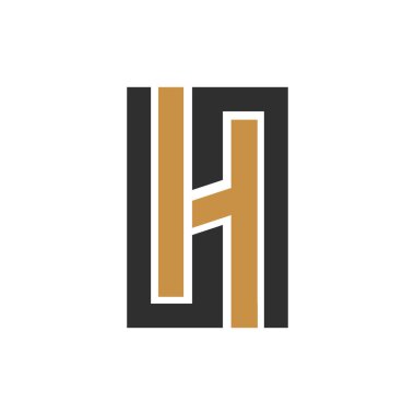 Yaratıcı modern iş tipografi vektör şablonlu ilk HI harf logosu. Yaratıcı soyut harf lh logo tasarımı.