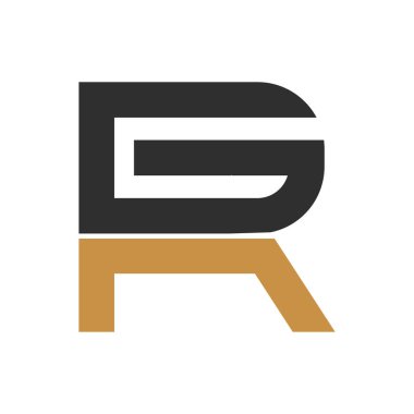 İlk rg harfi logo vektör şablonu tasarımı. Yaratıcı soyut harf gr logo tasarımı. Bağlı harf gr logo tasarımı.