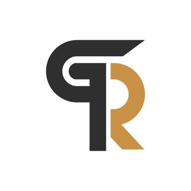 İlk rg harfi logo vektör şablonu tasarımı. Yaratıcı soyut harf gr logo tasarımı. Bağlı harf gr logo tasarımı.