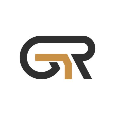 Yaratıcı modern iş tipografi vektör şablonlu ilk rg harfi logosu. Yaratıcı soyut harf gr logo tasarımı.