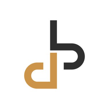 İlk bd harfi logo vektör şablonu tasarımı. Yaratıcı soyut harf db logo tasarımı. Bağlı harf db logo tasarımı.