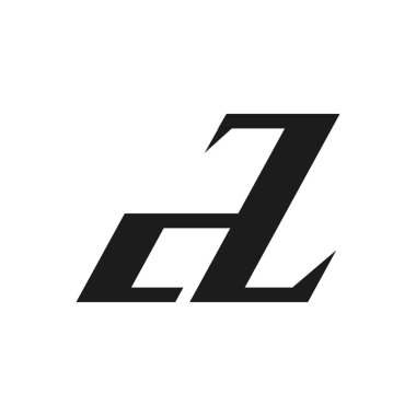 İlk dz harfi logo vektör şablonu tasarımı. Yaratıcı soyut harf zd logo tasarımı. Bağlı harf zd logo tasarımı.