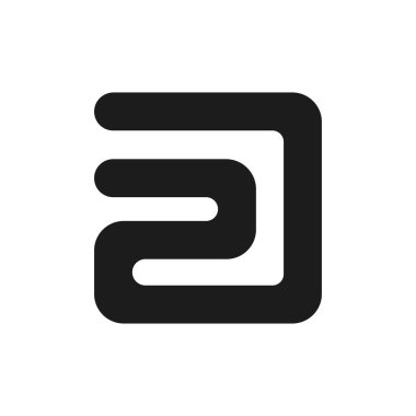 İlk dz harfi logo vektör şablonu tasarımı. Bağlı harf zd logo tasarımı. Basit dz vektör şablonu.