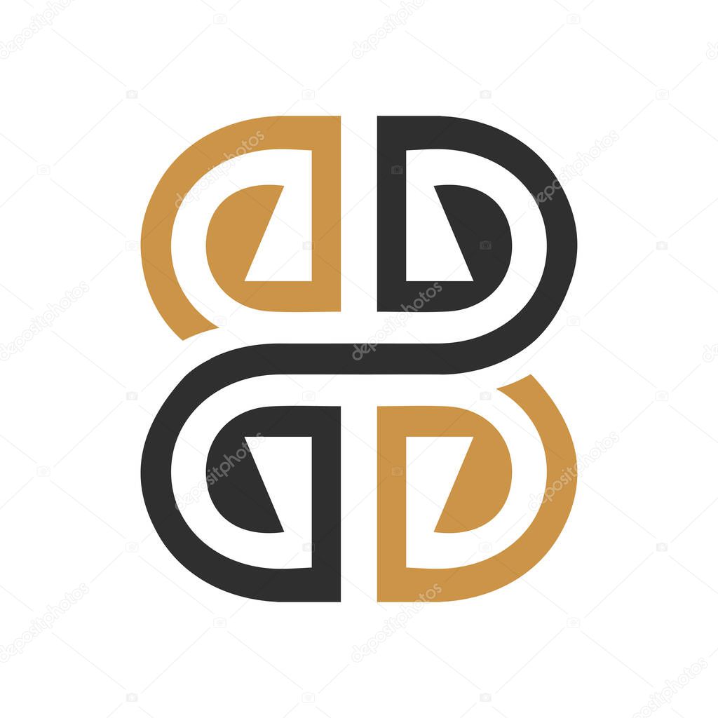 Initial bd letter logo vector template design. Linked letter db logo design.