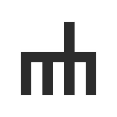 Yaratıcı modern iş tipografi vektör şablonlu ilk MH harfi logosu. Yaratıcı soyut harf hm logo tasarımı.