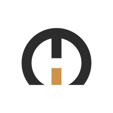 Yaratıcı modern iş tipografi vektör şablonlu ilk MH harfi logosu. Yaratıcı soyut harf hm logo tasarımı.