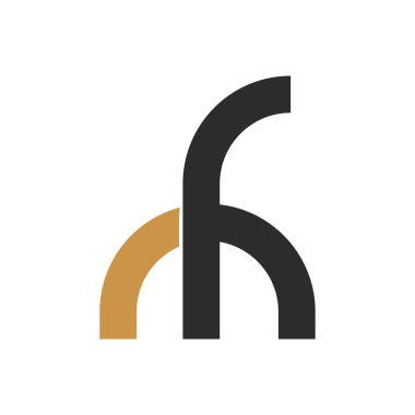 Yaratıcı modern iş tipografi vektör şablonlu ilk MH harfi logosu. Yaratıcı soyut harf hm logo tasarımı.