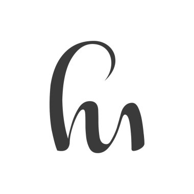 İlk MH harfi logo vektör şablonu tasarımı. Bağlı harf hm logo tasarımı.
