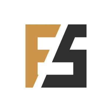 İlk SF harfi logo vektör şablonu tasarımı. Yaratıcı soyut harf f fs logo tasarımı. Bağlı harf ffs logo tasarımı.