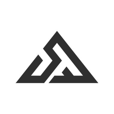 İlk SF harfi logo vektör şablonu tasarımı. Bağlı harf finin logo tasarımı. Basit sf vektör şablonu.