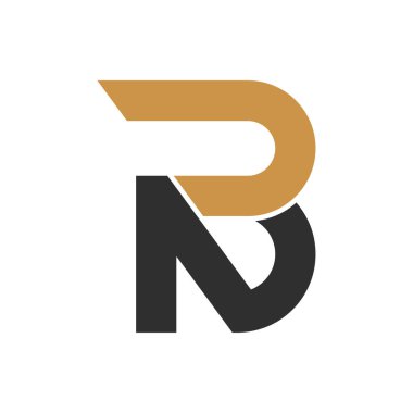 Yaratıcı modern iş tipografi vektör şablonlu ilk bn harfi logosu. Yaratıcı soyut harf nb logo tasarımı.