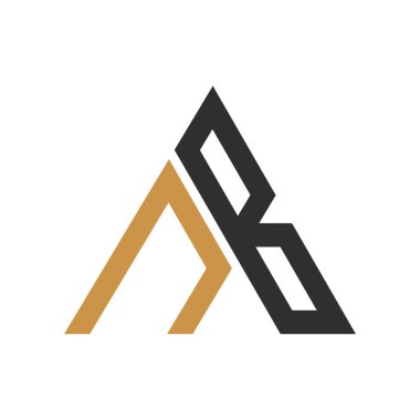 İlk bn harfi logo vektör şablonu tasarımı. Bağlı harf nb logo tasarımı. Basit bn vektör şablonu.