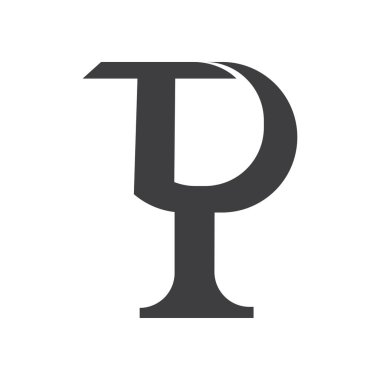 İlk TP harfi logo vektör şablonu tasarımı. Yaratıcı soyut harf pt logo tasarımı. Bağlı pt harfi logo tasarımı.