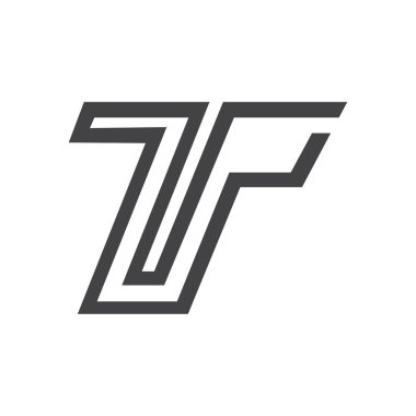 İlk TP harfi logo vektör şablonu tasarımı. Bağlı pt harfi logo tasarımı. Basit tp vektör şablonu.