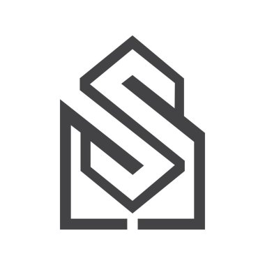 Yaratıcı modern iş tipografi vektör şablonlu ilk SL harf logosu. Yaratıcı soyut harf LS logo tasarımı.