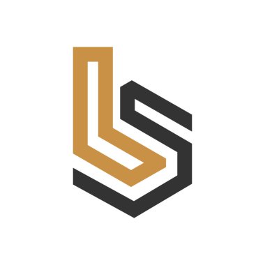 Yaratıcı modern iş tipografi vektör şablonlu ilk SL harf logosu. Yaratıcı soyut harf LS logo tasarımı.