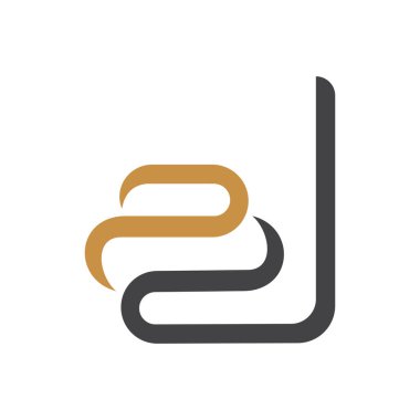 Yaratıcı modern iş tipografi vektör şablonlu ilk SL harf logosu. Yaratıcı soyut harf LS logo tasarımı.