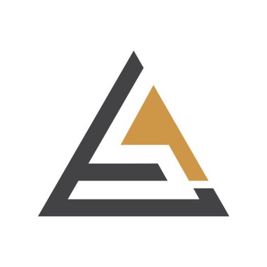 Yaratıcı soyut harf LS logo tasarımı. Bağlı harf SL logo tasarımı.