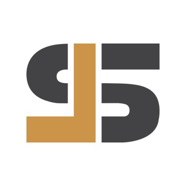 İlk SL harfi logo vektör şablonu tasarımı. Bağlı harf LS logo tasarımı. Basit SL vektör şablonu.