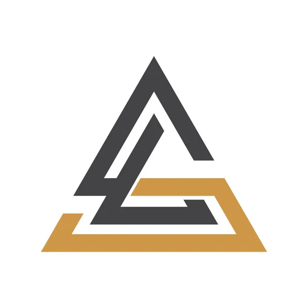 Δημιουργικό Αφηρημένο Γράμμα Σχεδιασμός Λογότυπου Σχεδιάστηκε Λογότυπο — Διανυσματικό Αρχείο