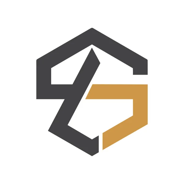 Kreativer Abstrakter Buchstabenentwurf Des Logos Linked Letter Logo Design — Stockvektor