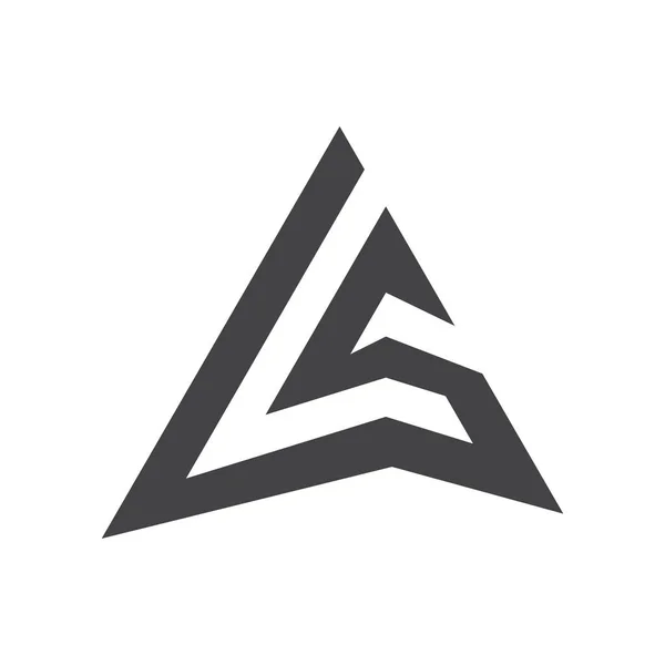 Αρχικό Λογότυπο Διάνυσμα Πρότυπο Σχεδιασμό Σχεδιασμός Λογότυπου Συνδεδεμένο Γράμμα — Διανυσματικό Αρχείο