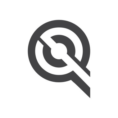Başlangıç qs harf logo vektör şablonu tasarımı. Bağlı harf kare logo tasarımı.