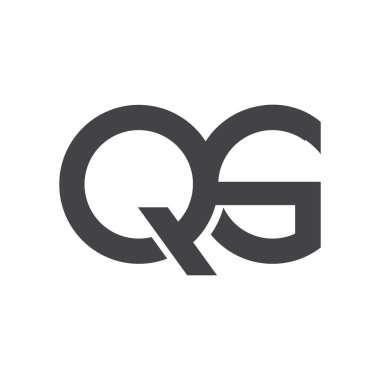 Başlangıç qs harf logo vektör şablonu tasarımı. Bağlı harf kare logo tasarımı.